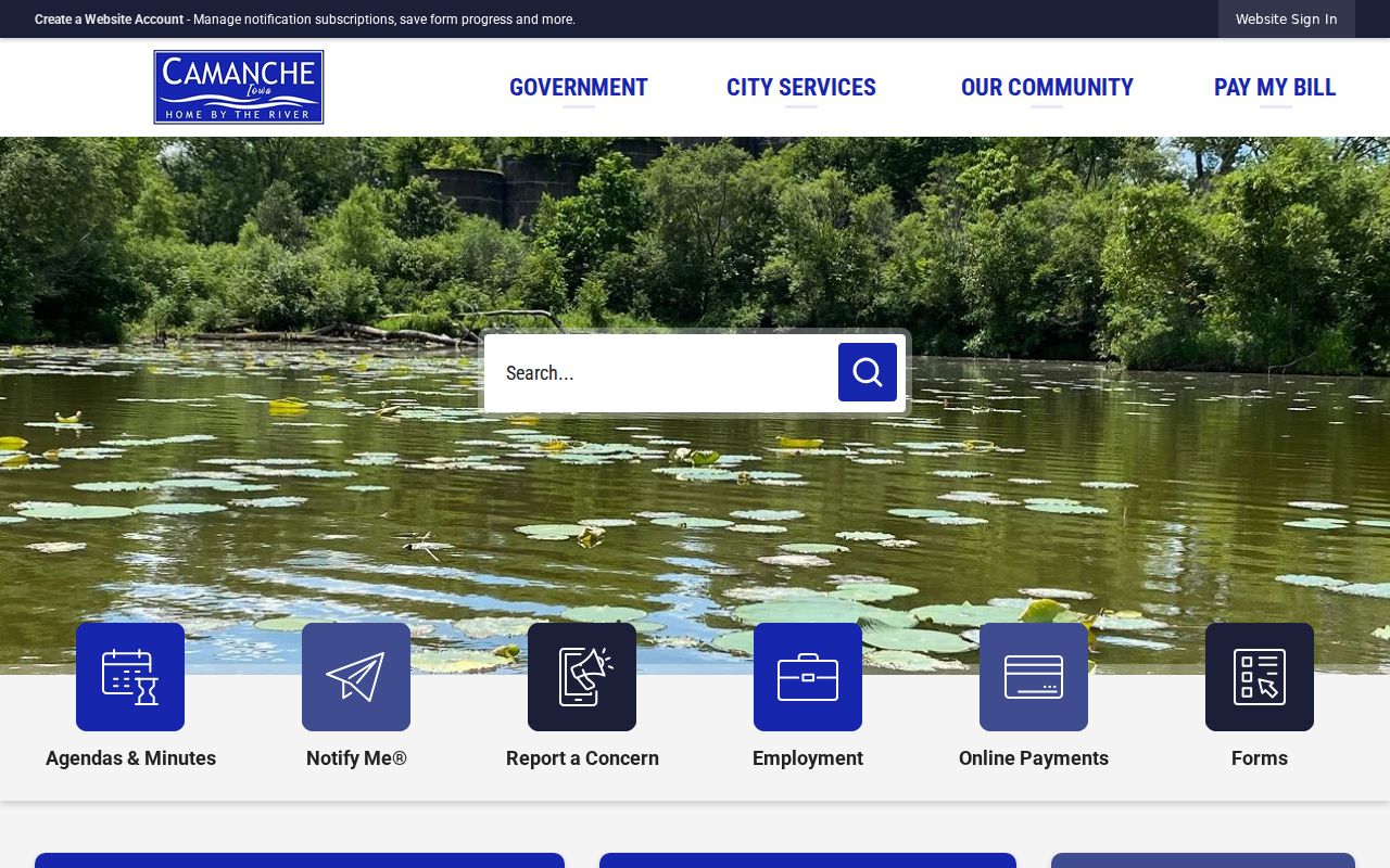Camanche criminal records city gateway for the Home by the River community
