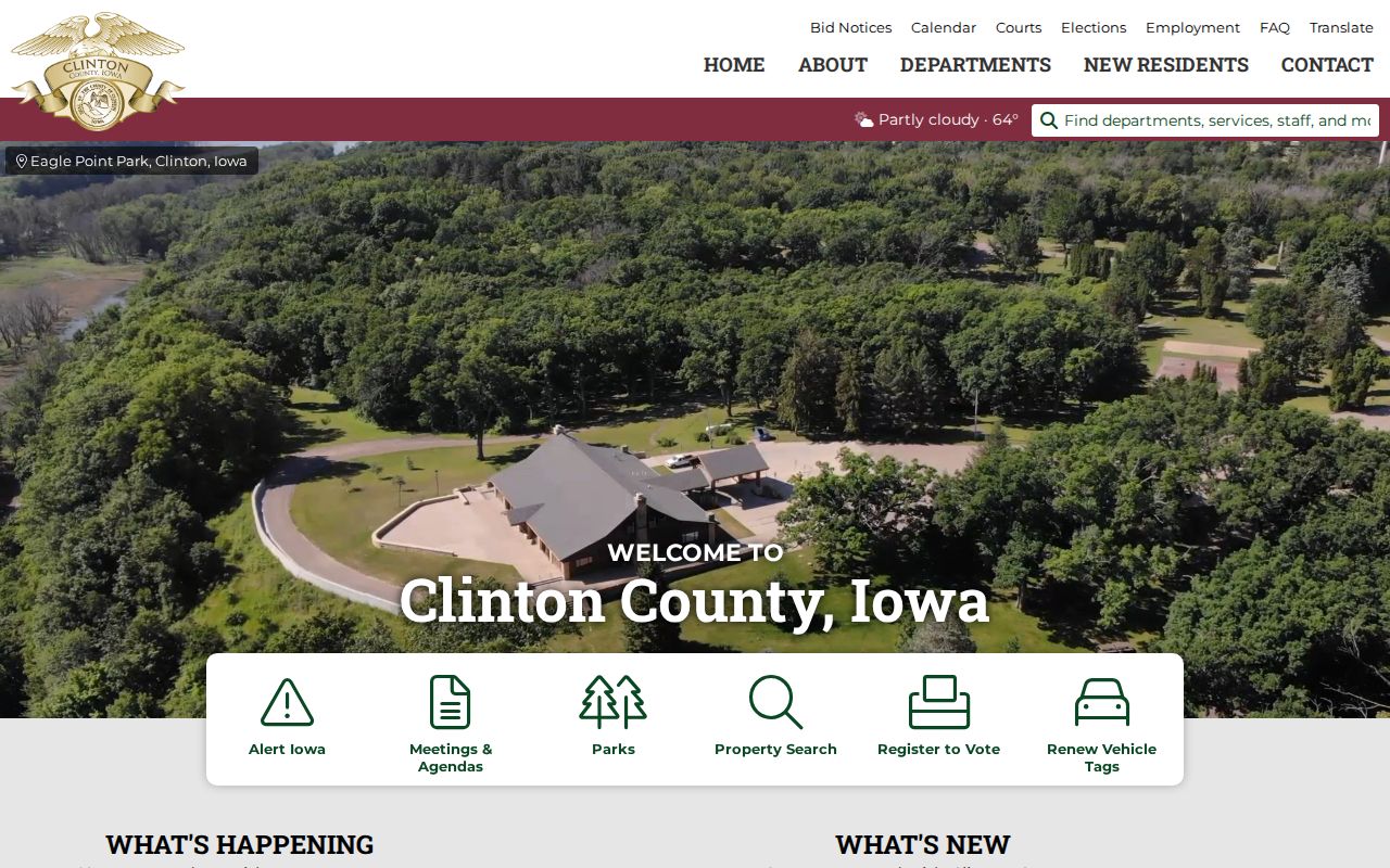 Clinton County criminal history government gateway
